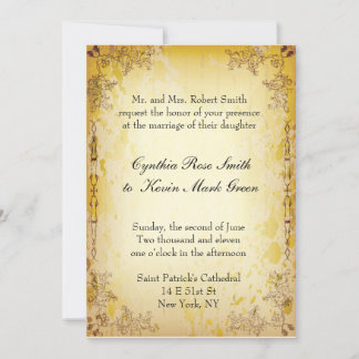 Invitación a la boda vintage