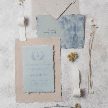 Invitación a la Boda Vintage Bluebell Reverie