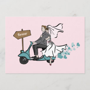 Invitación a la boda vintage de 1950