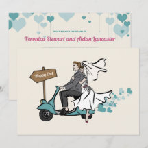 Invitación a la boda vintage de 1950