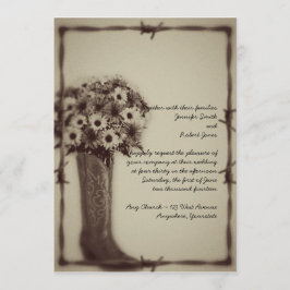 Invitación a la boda vintage de Bouquet Bouquet Da
