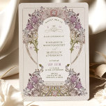 Invitación a la boda vintage William Morris Lavend<br><div class="desc">Invitaciones de boda Art Nouveau Vintage de William Morris en un diseño floral, romántico y caprichoso. Los florecientes victorianos complementan los tipos de letra Art Deco clásicos. Por favor, introduzca la información de su personalizado y ya está listo. Si desea cambiar el diseño más adelante, haga clic en el botón...</div>
