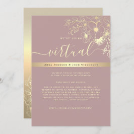 Invitación a la boda virtual moderna