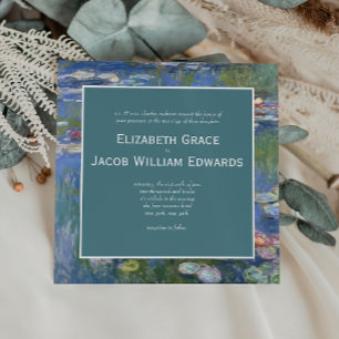 Invitación a la boda // Waterlilies de Monet