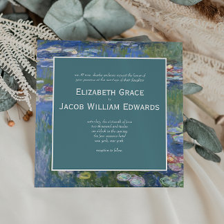 Invitación a la boda // Waterlilies de Monet