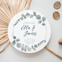 Invitación a la boda Wreath de color de agua Eucal