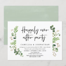 Invitación a la Boda y Fiesta de Felicidad Eterna