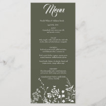 Invitación a la Boho para la Boda Verde de Flor Si