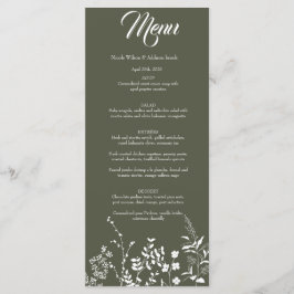 Invitación a la Boho para la Boda Verde de Flor Si