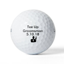 Invitación a la bola de golf Groomsman