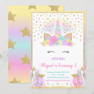 Invitación a la bolera de Unicorn, Fiesta de Unico