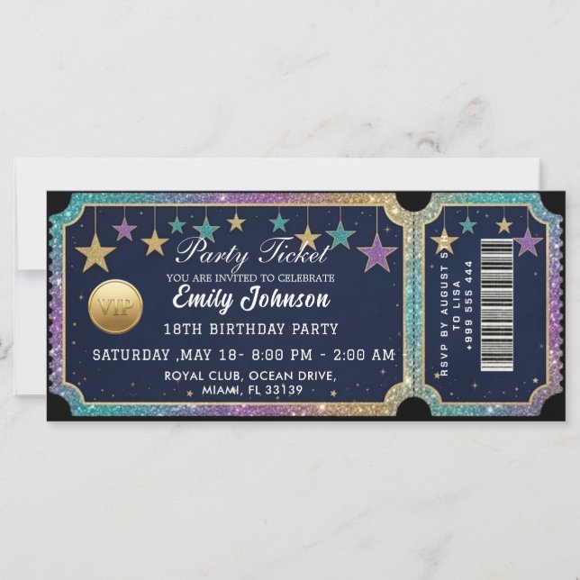 Invitación a la Boleta del Partido de Oro (Anverso)