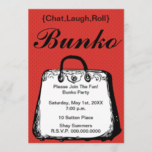 Invitación a la bolsa nocturna Bunko