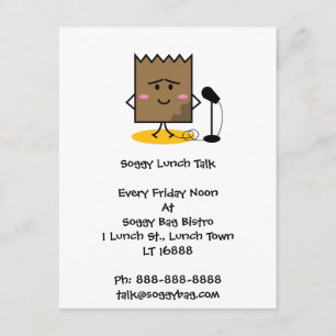 Invitación a la bolsa para almorzar Soggy