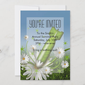 Invitación a la bomba de flores
