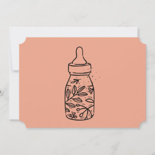 Invitación a la botella de Fiesta Baby Shower Baby