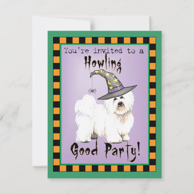 Invitación a la bruja del algodón (Anverso)