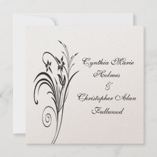 Invitación a la buena boda floral metálica de oro