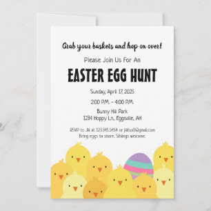 Invitación a la búsqueda de huevos de Pascua