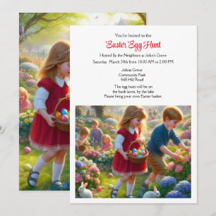 Invitación a la búsqueda de huevos de Pascua