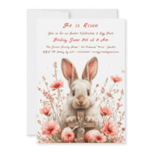 Invitación a la búsqueda de huevos de Pascua "Él h