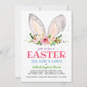 invitación a la búsqueda de huevos de Pascua, huev