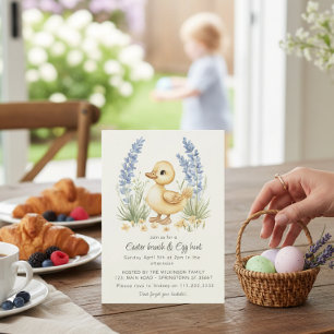 Invitación a la búsqueda de huevos del brunch de P