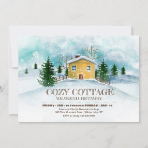 Invitación a la cabaña de invierno