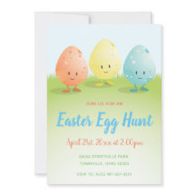 Invitación a la cacería de huevos de Pascua