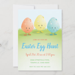 Invitación a la cacería de huevos de Pascua