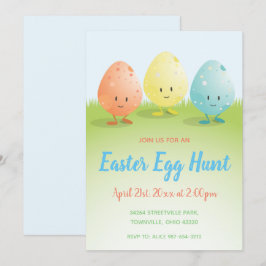 Invitación a la cacería de huevos de Pascua