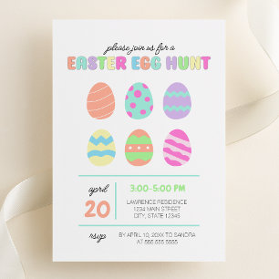 Invitación a la cacería de huevos de pascua Minima