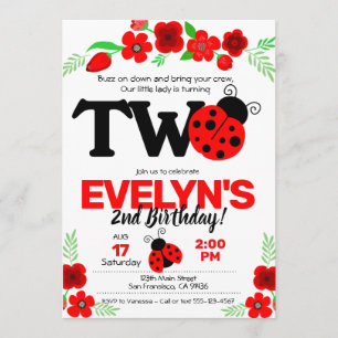 Invitación a la cachiporra para el segundo cumplea