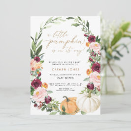 Invitación a la caída en Baby Shower, un poco de c