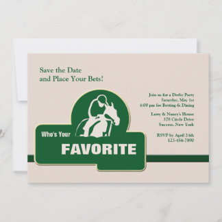 Invitación a la Carreras de caballos favorita