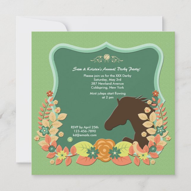 Invitación a la Carreras del Círculo del Ganador (Anverso)