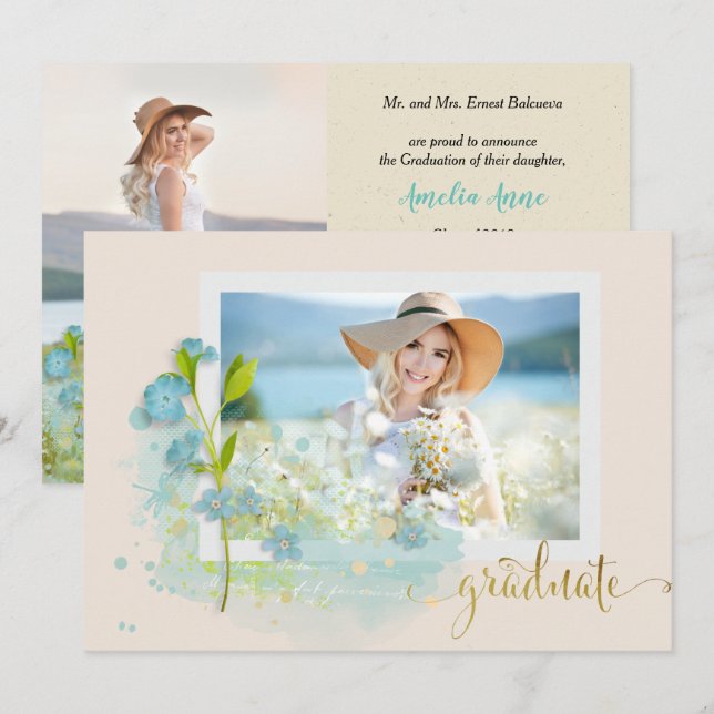Invitación a la Casa Abierta de Graduación (Anverso / Reverso)