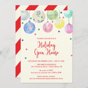 Invitación a la Casa Abierta de Holiday Ornament