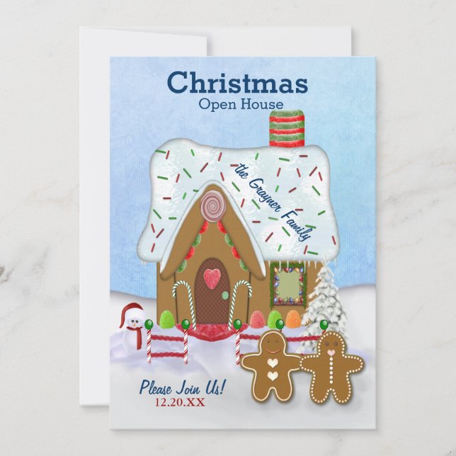 Invitación a la casa abierta de los navidades Ging (Anverso)