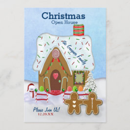 Invitación a la casa abierta de los navidades Ging