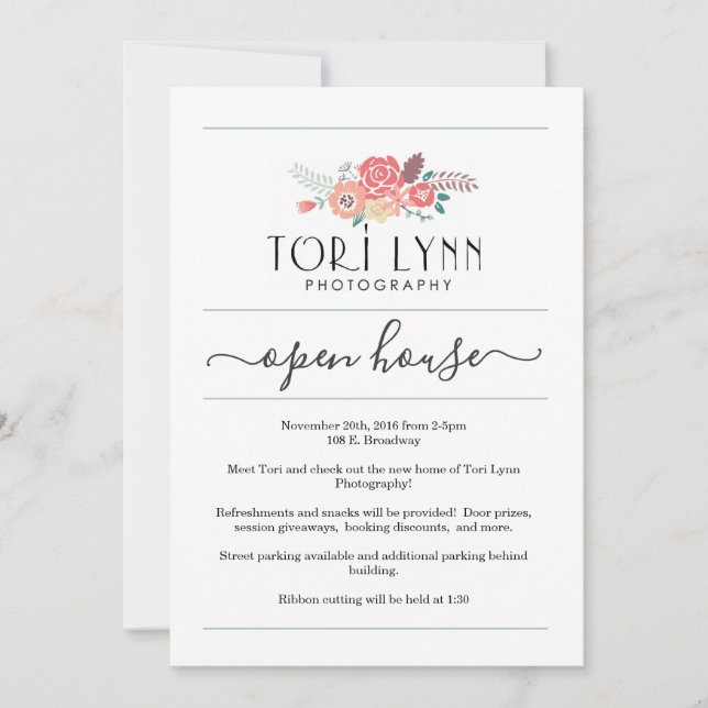 Invitación a la Casa Abierta de Negocios| Simpleme (Anverso)