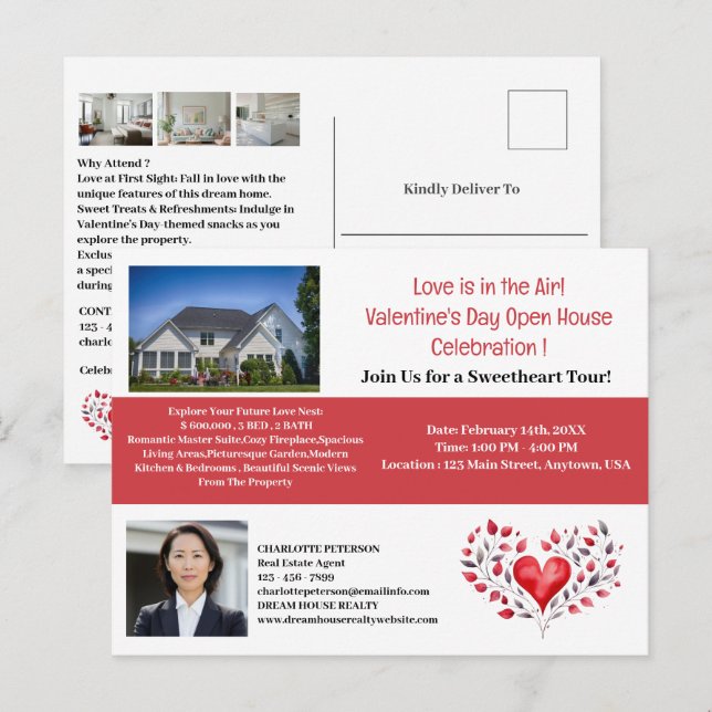 Invitación a la Casa Abierta de San Valentín (Anverso / Reverso)