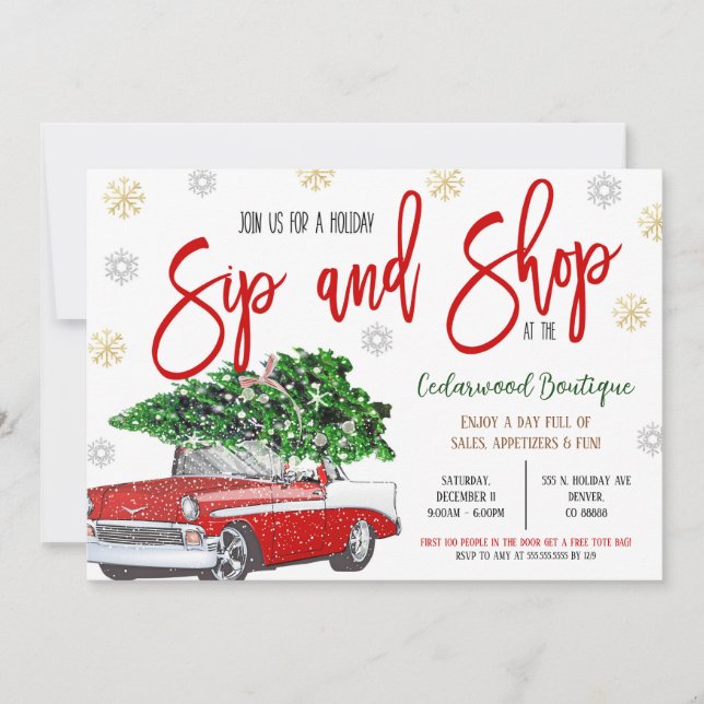 Invitación a la casa abierta de vacaciones (Anverso)