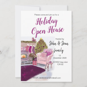 Invitación a la Casa Abierta para navidades