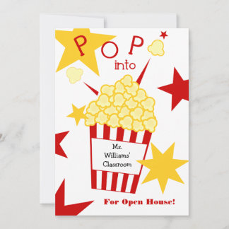 Invitación a la Casa Abierta - Popcorn