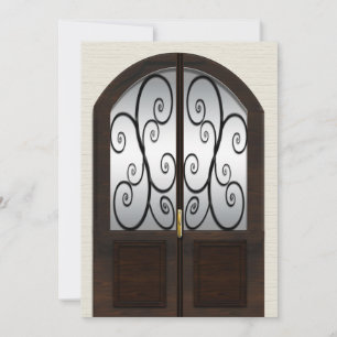 Invitación a la casa abierta - Puerta de panel dob