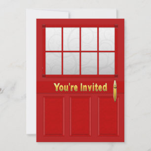 Invitación a la casa abierta - Puertas rojas - Tex