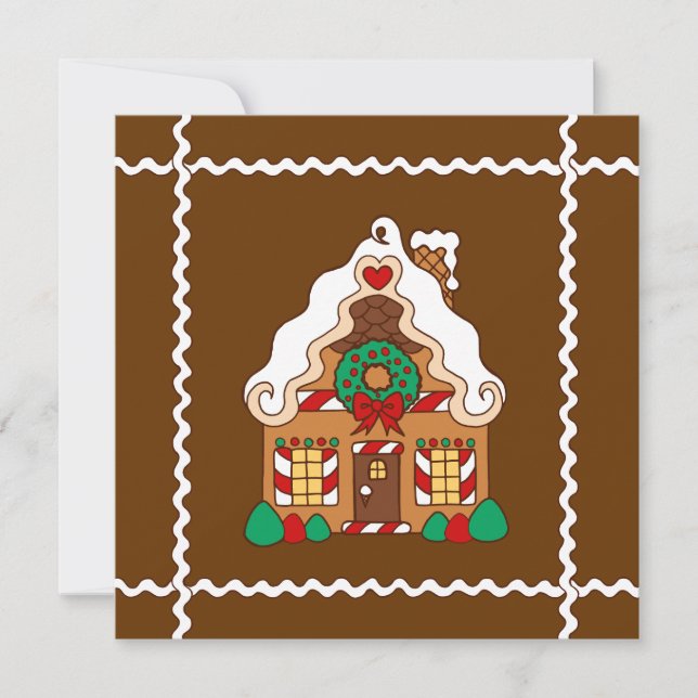 Invitación a la casa de Gingerbread (Anverso)