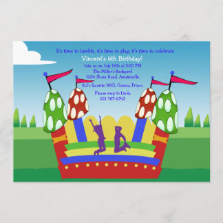Invitación a la casa de rebote