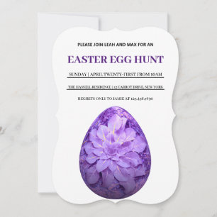 Invitación a la caza de huevos de Brunch de Pascua